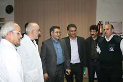 بازدید مدیرکل نظارت و اعتباربخشی وزارت بهداشت از خدمت رسانی بیمارستان فارابی در شب چهارشنبه سوری